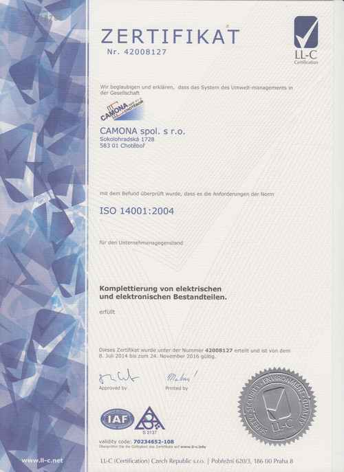 CSN EN ISO 14001:2004