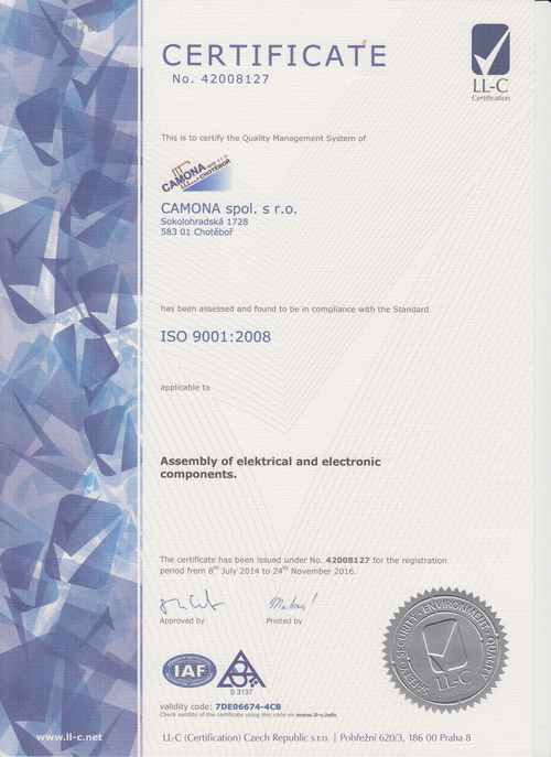 CSN EN ISO 9001:2008