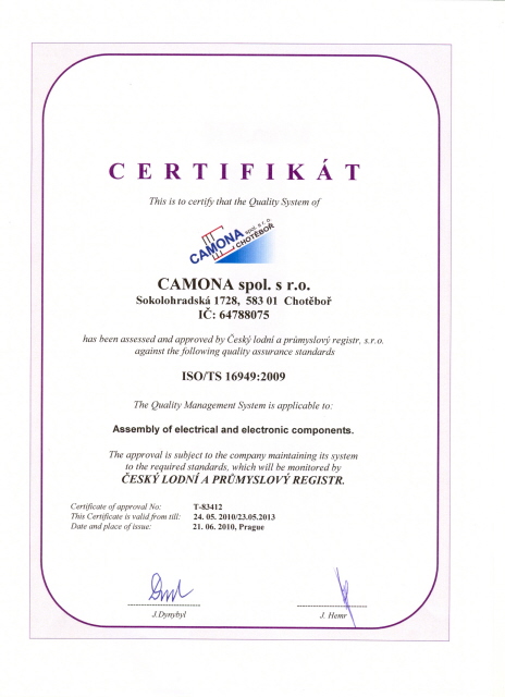 CSN EN ISO/TS 16949:2009